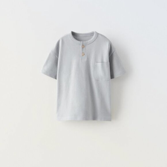 ZARA Kids Henley Shirt - Picture 1 of 4